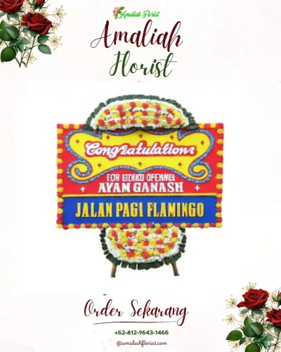 Bunga Papan Congratulation di Pelabuhan Pamekasan